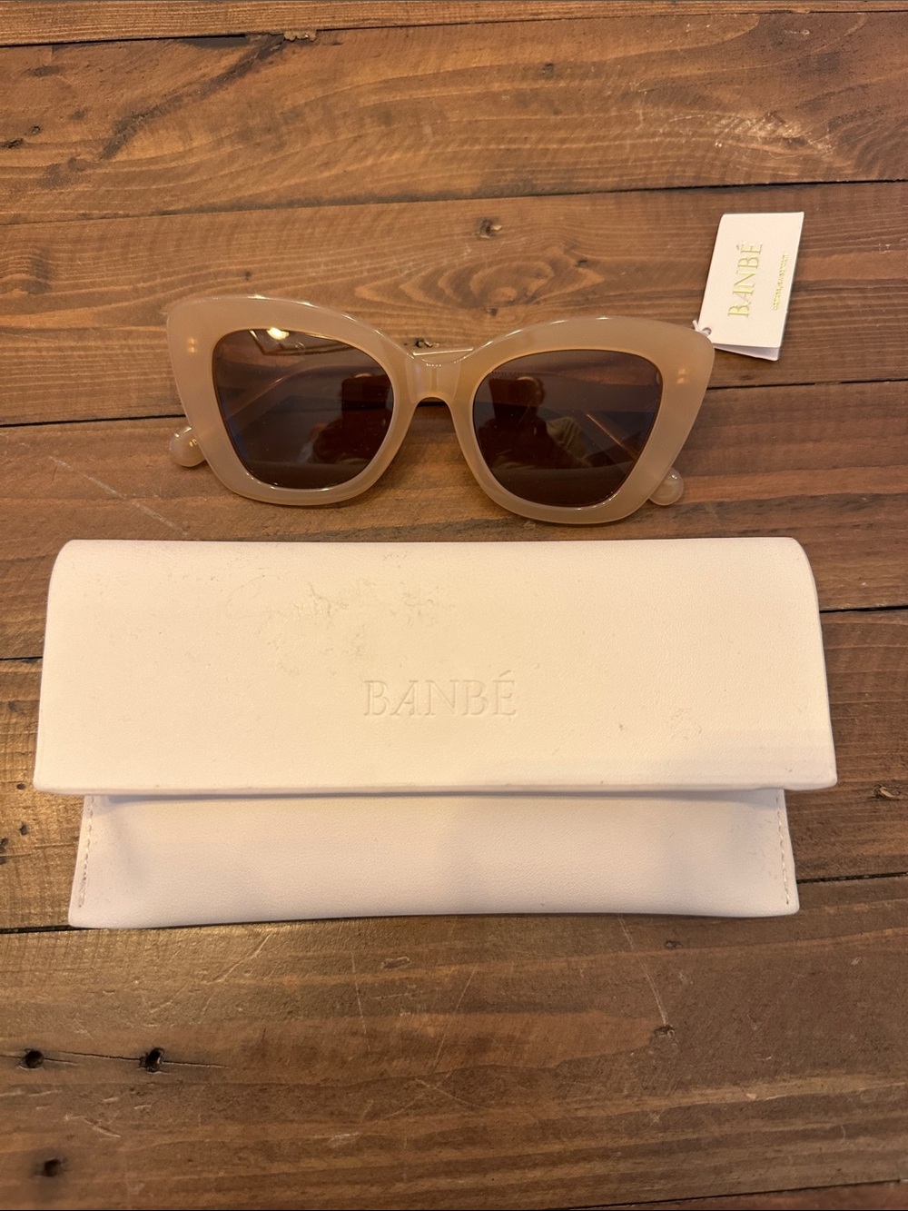 NWT Banbe Bardot Nude/Brown